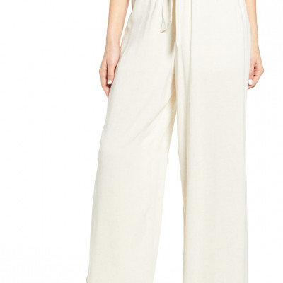 Belted Wide Leg Pants