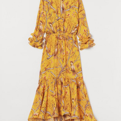 Creped Maxi Dress