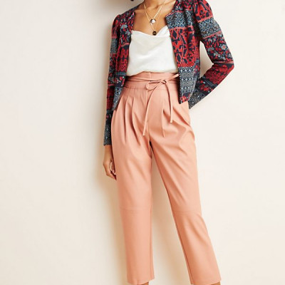 Chelsea Tapered Faux Leather Pants