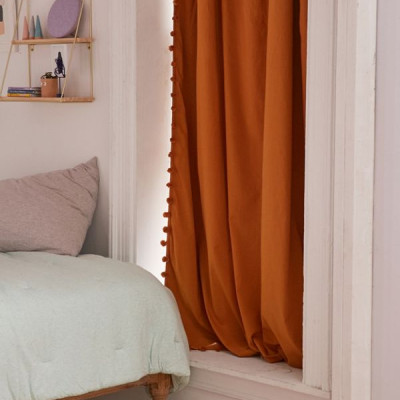 Blackout Pompom Curtain