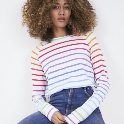 Sweatshirt - Rainbow Stripe