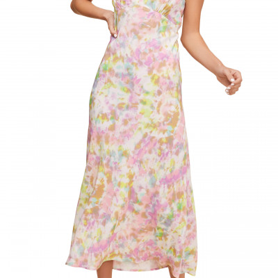 Womens Astr The Label Charisma Tie Back Sleeveless Midi Dress