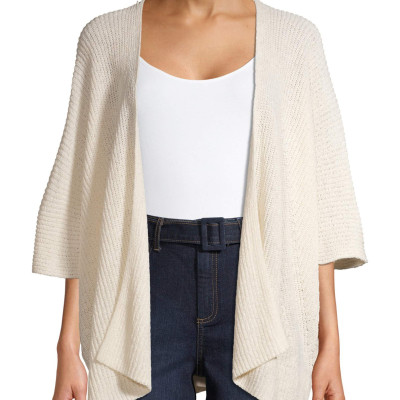 Time and Tru Women's Tape Yarn Kimono Cardigan