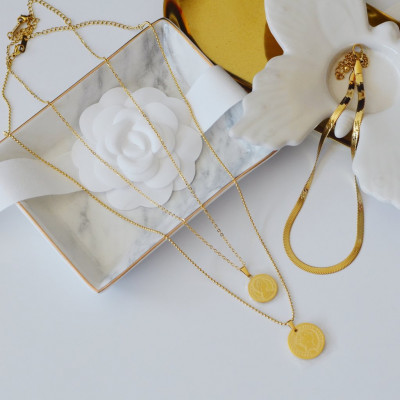 The Herringbone Snake Necklace / Choker