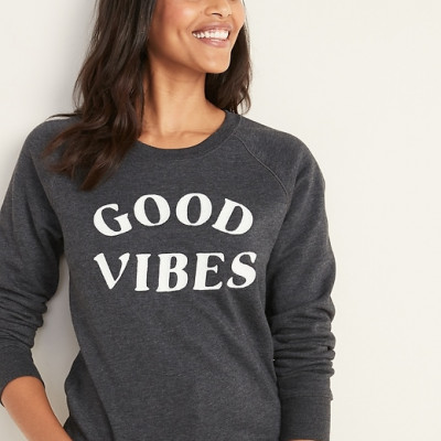 Relaxed Vintage Crew-Neck Sweatshirt for Women