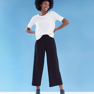 LOFT Pull On Wide Leg Pants