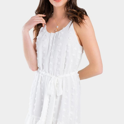 Angela Clip Dot Dress