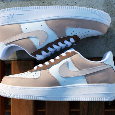 Beige Custom Air force 1