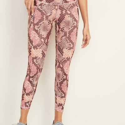 High-Waisted Elevate Powersoft 7/8-Length Side-Pocket Leggings For Women