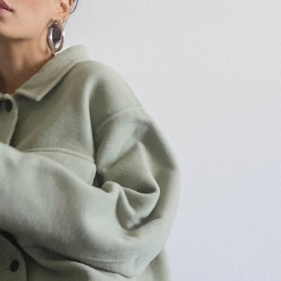 Wool Blend Shirt Jacket
