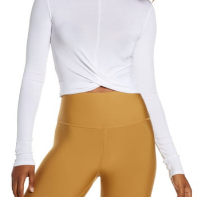 Womens Alo Cover Long Sleeve Tee