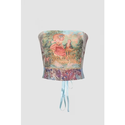 Swan Lake Renaissance Painting Tube Top