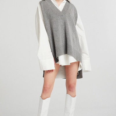 Lyla Oversized Knit Vest