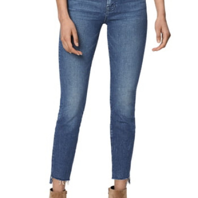 Womens Mother The Stunner Frayed Step Hem Skinny Jeans