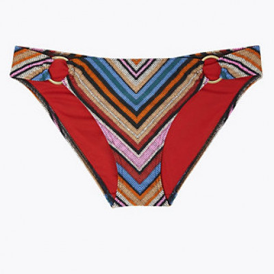 Chevron Printed Ring Hipster Bikini Bottoms