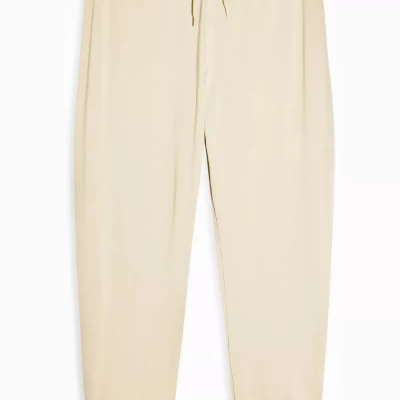 Ecru Peached Jersey Loungewear Sweatpants