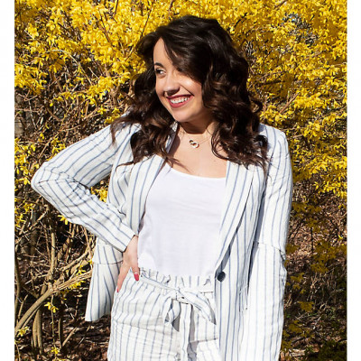 Striped Modern Blazer