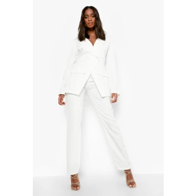 Womens Straight Leg Dress Pants - White - 6