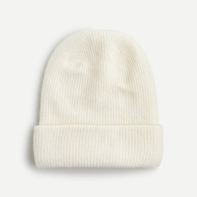Ribbed Beanie In Supersoft Yarn