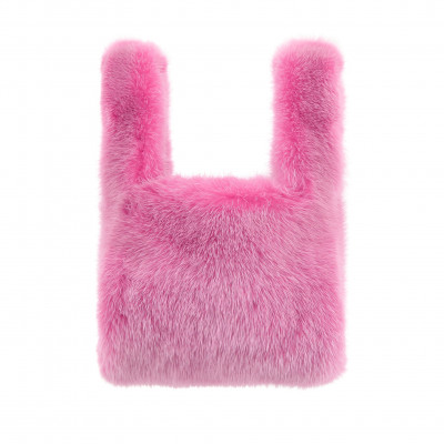 Mini Mink Shopper in Pink