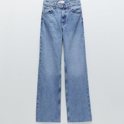 Hi-Rise Wide Leg Full length Jeans