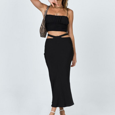 Brooke Midi Skirt Black