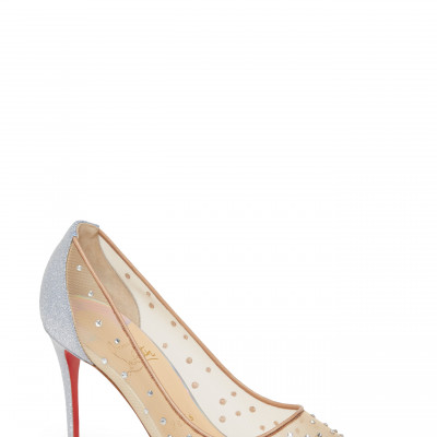Womens Christian Louboutin Follies Crystal Pump