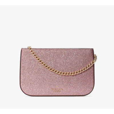 Kate Spade Glimmer Glitter Pochette, Mitten Pink