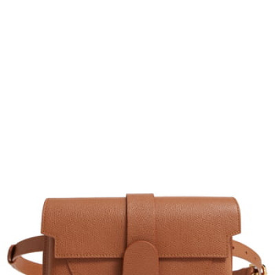 Senreve Aria Pebbled Leather Belt Bag - Brown