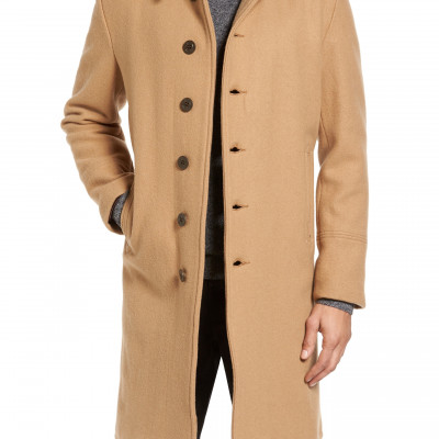 Mens Schott Nyc Wool Blend Officers Coat