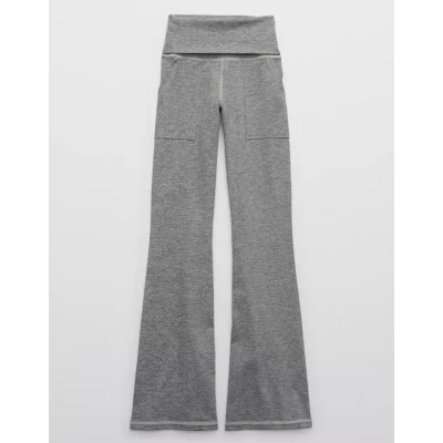 The Hugger High Waisted Foldover Flare Legging