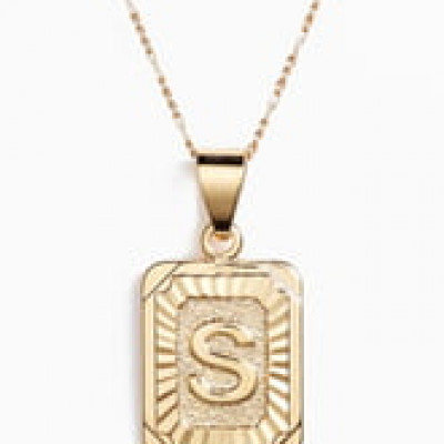 Womens Bracha Initial Pendant Necklace