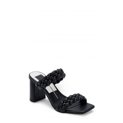Dolce Vita Paily Slide Sandal in Black Leather at Nordstrom, Size 6