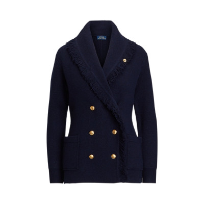 Ralph Lauren Wool-Blend Sweater Blazer in Hunter Navy -