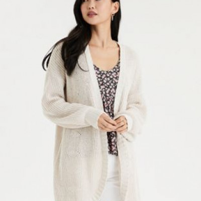 AE Oversized Chenille Cardigan