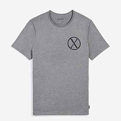 Gray Short Sleeve Graphic T-Shirt