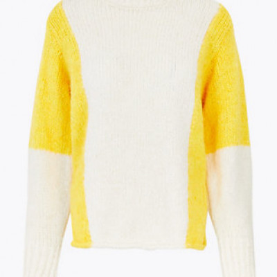 Colour Block Turtle Neck Jumper
