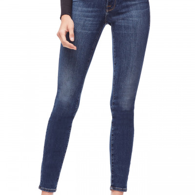 Womens Good American Good Waist Ripped High Waist Skinny Jeans