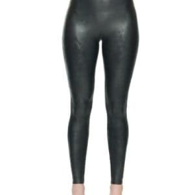 Faux Leather Shaping Leggings