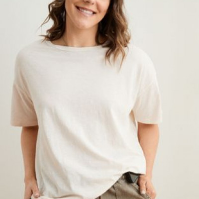 Aerie Boyfriend Distressed Oversized T-Shirt
