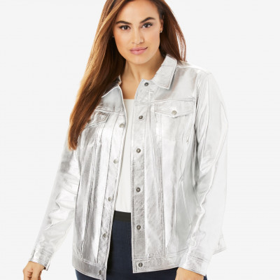 Denim Style Leather Jacket