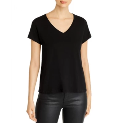 Eileen Fisher System Organic Cotton Slub V-neck Tee