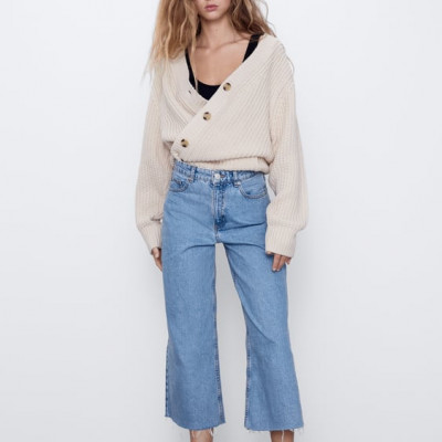 HI-RISE CULOTTE JEANS
