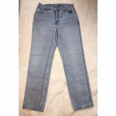 Harley Davidson high waisted mom jeans ultra light wash