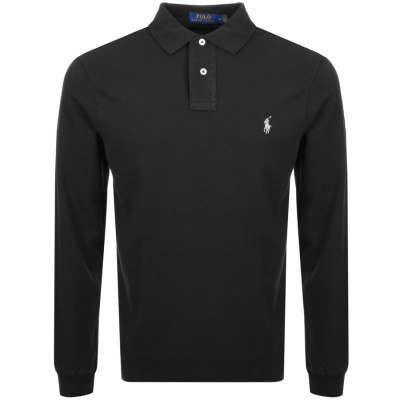 Ralph Lauren Long Sleeved Polo T Shirt Black