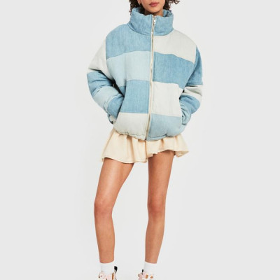 Happy Genius Denim Puffer Jacket