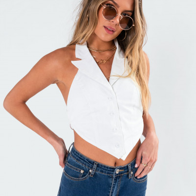 VIXEN OPEN BACK VEST TOP