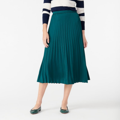 Pleated midi skirt