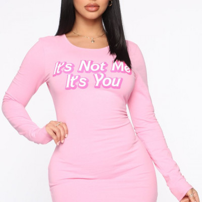 It's Never Me Mini Dress - Pink