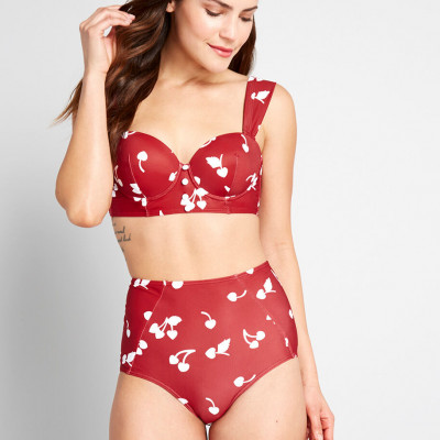 The Hannah High-Waisted Bikini Bottom